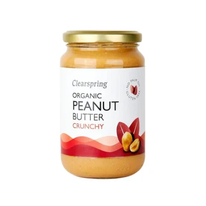 Organic Peanut Butter Crunchy, Clearspring, 350g