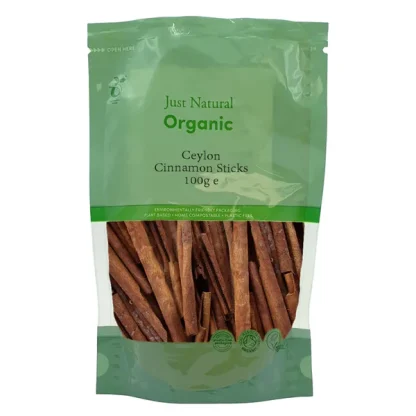 Ceylon Cinnamon Sticks Just Natural Organic,100g