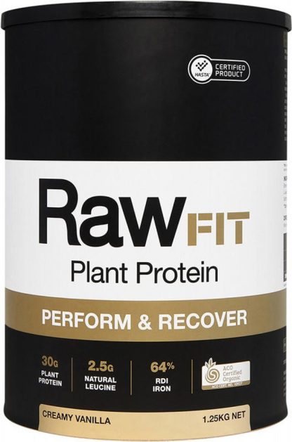 Amazonia Rawfit Plant Protein Perform&Recover Creamy Vanilla,1.25kg